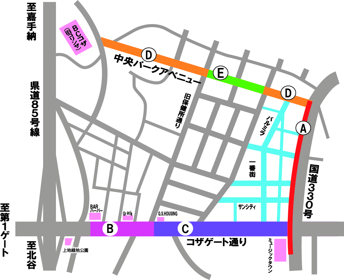 沖縄国際カーニバル2023 交通規制MAP
